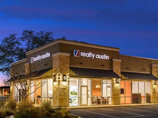 Realty Austin's Southwest Office. Located at the corner of Mopac/Loop 1 and W. William Cannon Dr.