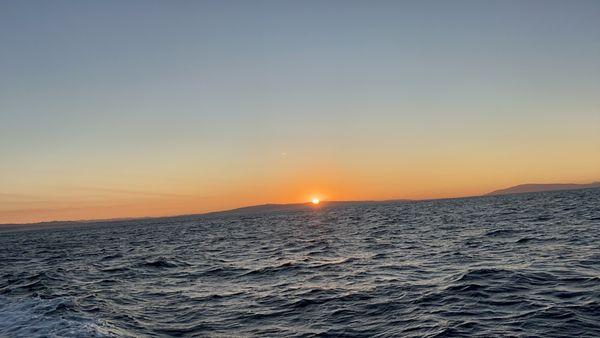 Catching sun rise on Stagnaro's fishing trip!