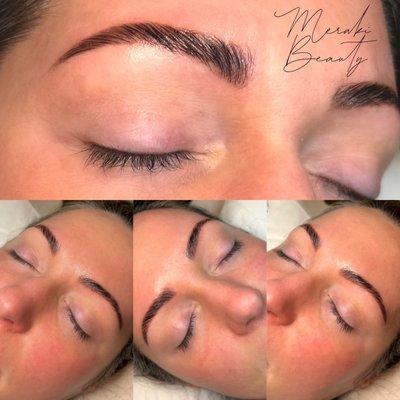 Eyebrow Lamination with Stain