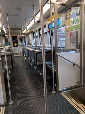 Trains relatively clean and odor free