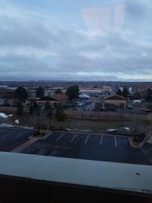 We were here at 8am for a tooth filling and a teeth cleaning.  This is the 8am view of the mountains from the treatment room.