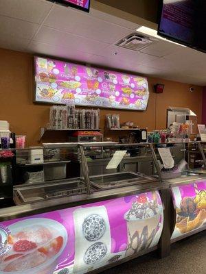 Ice cream counter