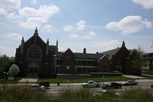 Church Front with Sign