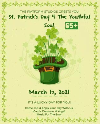 Come out and have a few hours of fun!! Don't forget to wear Green!!