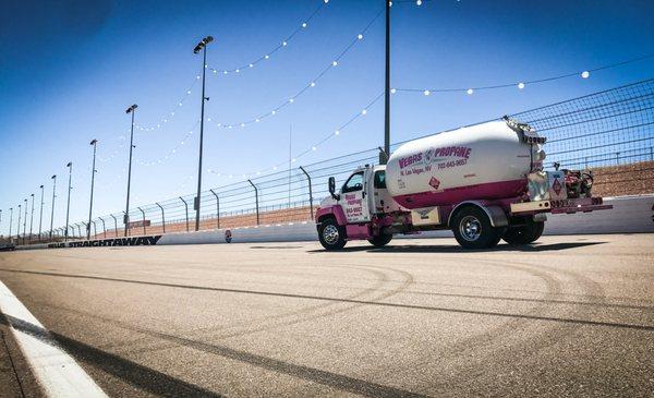 At The Las Vegas Motor Speedway