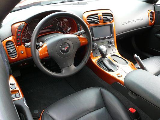 STREETSTYLE  created custome Corvette with an audio upgrade and painted interior panels.