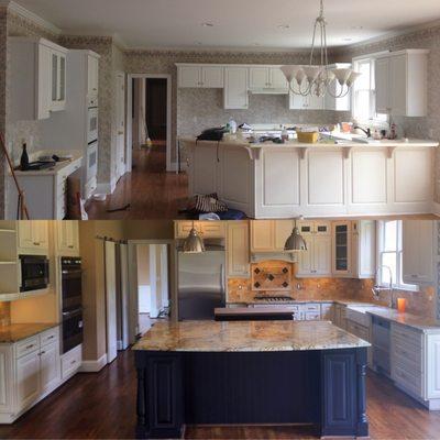 Before and After kitchen Renovation