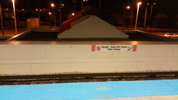 This is the roof of the canopy where the buses pull in on street level