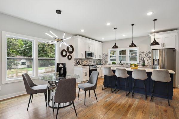 Imagine this is your new kitchen and dining space!