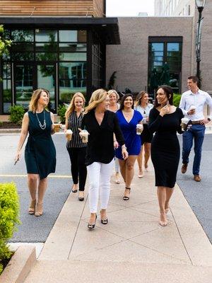 A few of our agents enjoying a cup of coffee before a mastermind meeting.