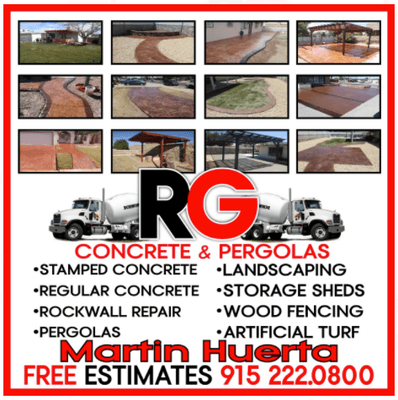 RG Concrete and Pergolas