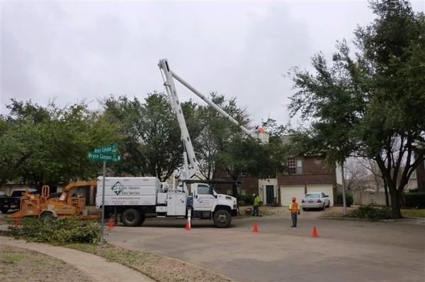 Arbor Masters Tree Service of Grapevine, TX; experts in emergency storm response.