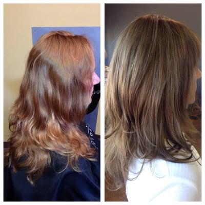 Color correction and cut! Book your next appt. with me, Whitney Sheppard at www.StudiosWestSalon.com or call 865-316-4185