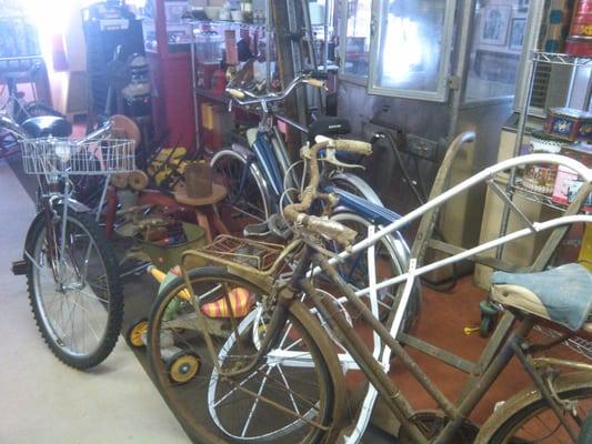 Old bikes in the museum