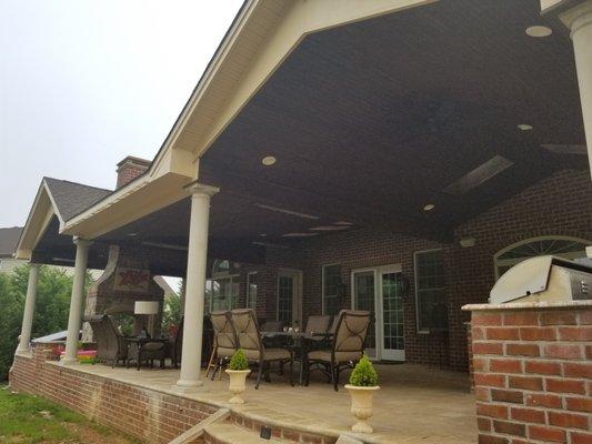 Rear open porch