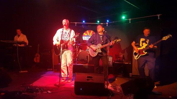 Onstage at Chaser's in Scottsdale, AZ, for the Fender Band Jam (March 2016).  Law and music are my passions - fun to combine them!