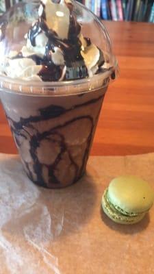 Mocha Frappe and Pistachio Macaroon