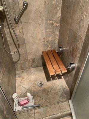 Shower Seat Installation in Ceres, CA.