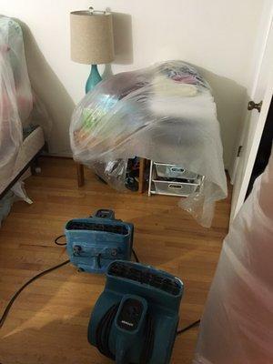 The only thing that Louie Properties was concerned with was not getting mold in their apartment not my stuff. Blowers tarnished everything!