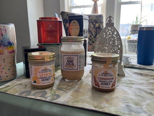 Love the honey with my Harney and sons teas. I can eat the lemon honey with a spoon it's so good.