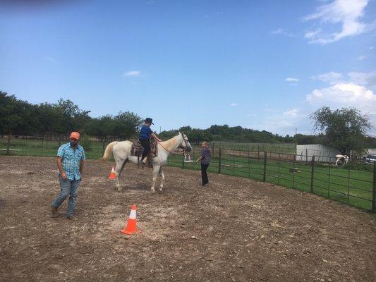 The kids love coming for lessons.  Steve and Amanda are really good at showing beginning skills.