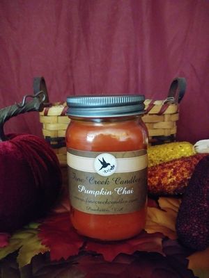 Our Pumpkin Chai Candle. The pumpkin and the spices smell amazing!