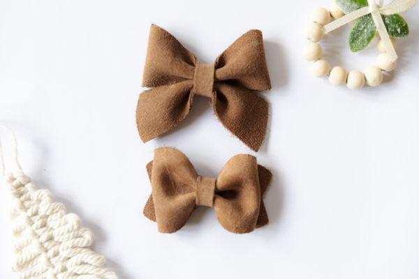 product photography of baby hair bows