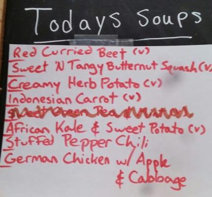 May 8th Soup Menu