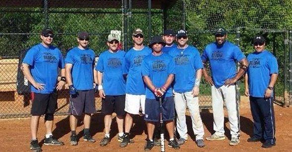 PSL Mens Softball Team with custom tshirts from Silverback Sports