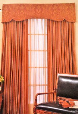 Savannah Cornice over Drapes and sheers