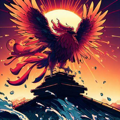 Animated version of the Alchemy 180 LLC Logo - Phoenix Bird landing on top a Japanese castle with ocean waves.
  Royal Quality 
 #PoolGuys