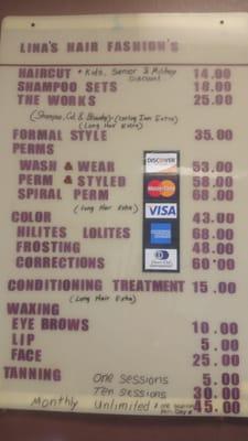 Good prices, and tanning....kids haircuts, ear piercing for infants and adults!