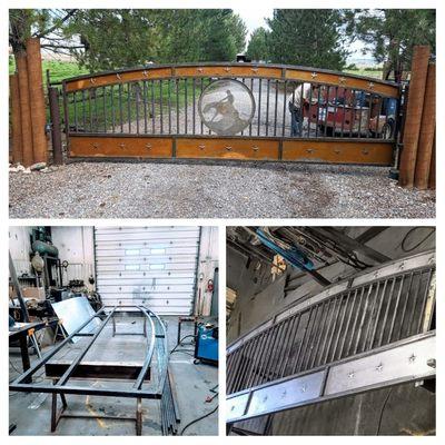 Full  built custom entrance gate