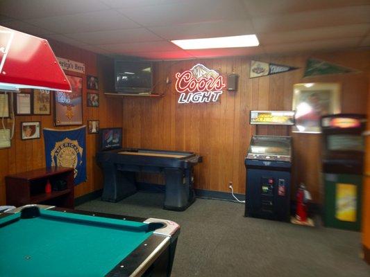 Great game room available!