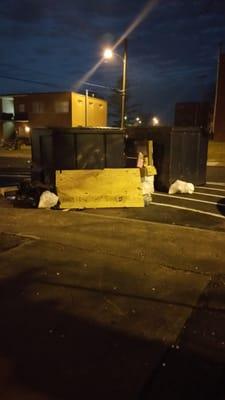 Dumpster has been spilling over for a couple days.