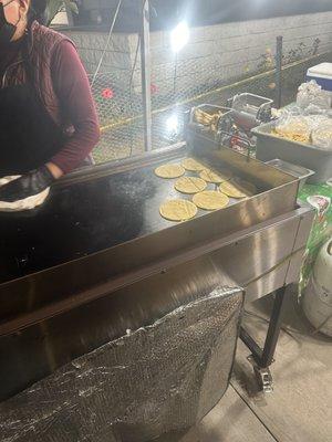 Tortillas made there