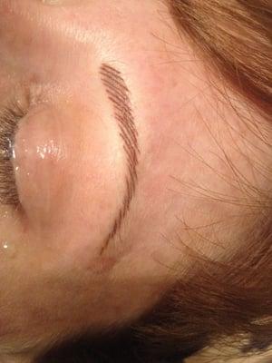 Just completed eyebrow