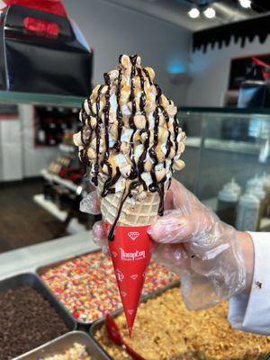 Cookie Dough King Sundae Cone