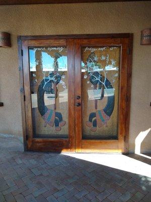 Hand-carved doors