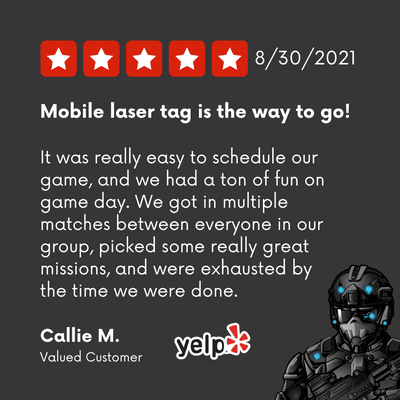 Mobile laser tag is the way to go!