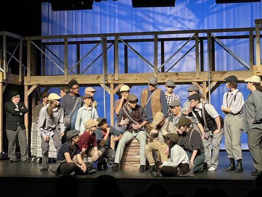 Brentwood's musical production from 2022, Newsies