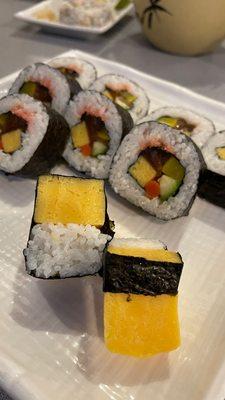 Vegetarian - Tomago and Futomaki