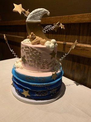 Gender reveal cake