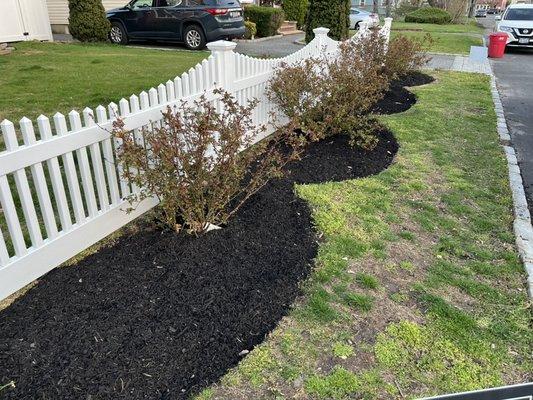 Edging and mulch