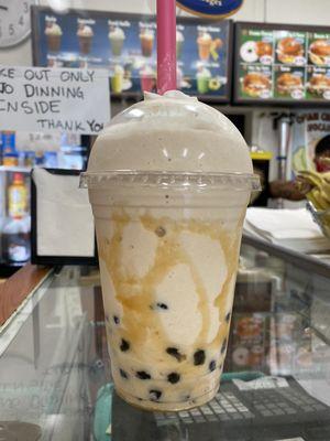 #2: Caramel ice blended with boba