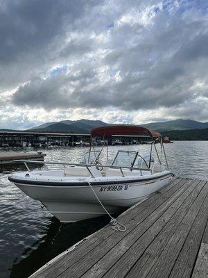 Boston whaler motor boat