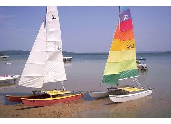 Hobie Cats on Lake Bellaire