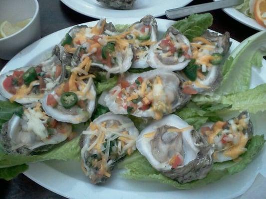 Ostiones Horneados (baked oysters)