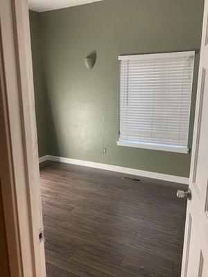 Paint , Hardwood floor, and trim