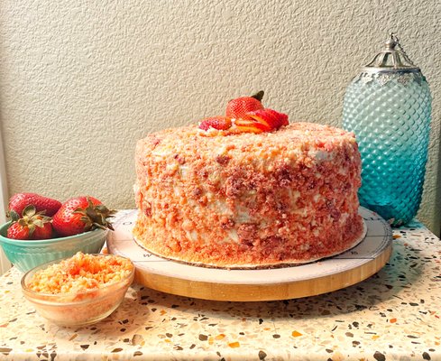 The Strawberry Crunch Cake